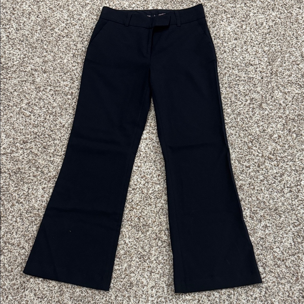 Express Black Wide-Leg Trousers size 4 short